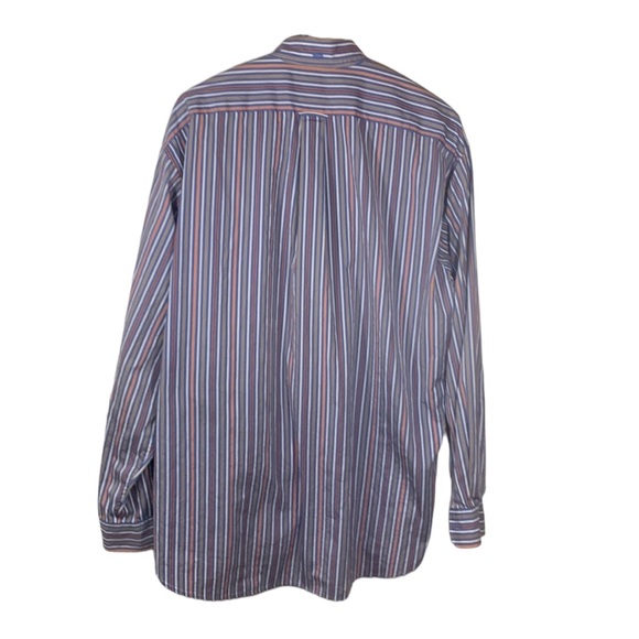 Faconnable Men’s Dress Shirt Striped Size L Button Down Front Pocket Cot… - Picture 3 of 12